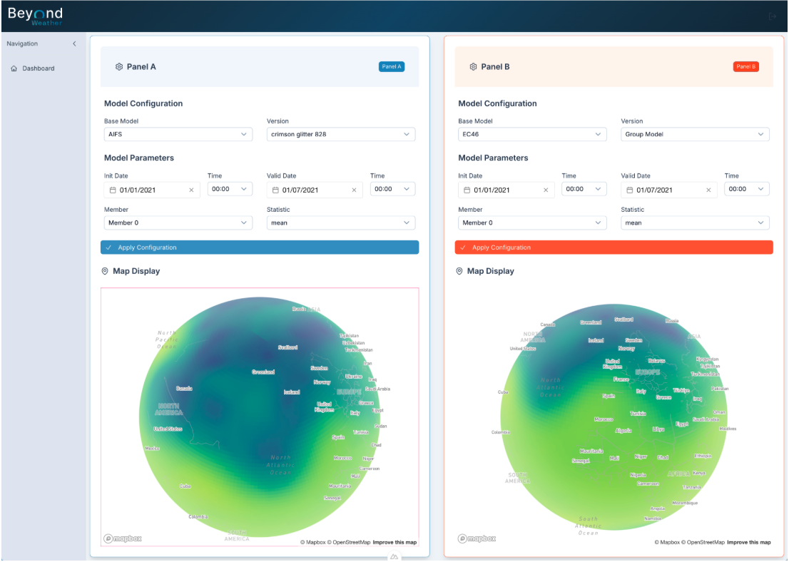 Beyond Weather forecast visualization
